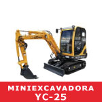  	Miniexcavadora YC25	