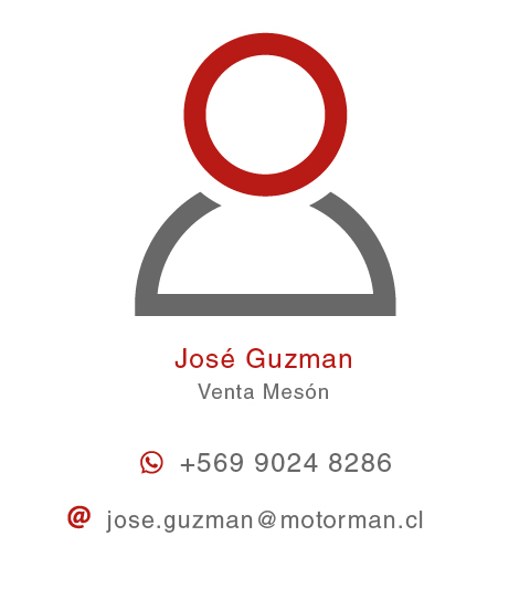 Jose Guzman - Vendedor Técnico de Repuestos de Motorman - Especialista de Repuestos Kubota - Fijo +56 2 2435 6623 - Móvil +56 9 9024 8286